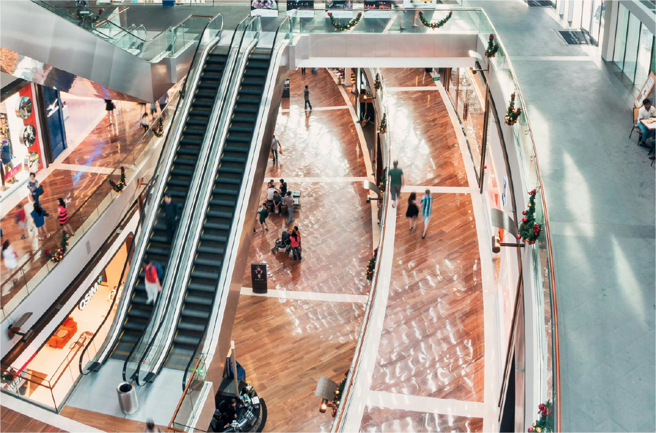 ショッピングモールの画像